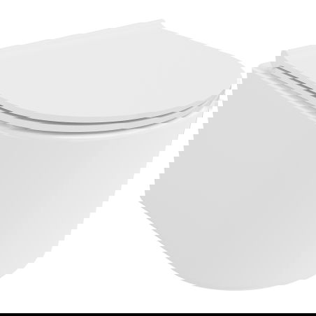 Mexen Sofia vas WC Rimless Tornado cu capac slim cu închidere lentă, duroplast, alb lucios - 30540500T