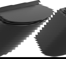 Mexen Sofia vas de toaletă Rimless Tornado cu capac cu închidere lentă slim, duroplast, negru mat - 30540185T