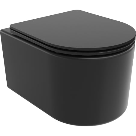 Mexen Sofia vas WC Rimless Tornado cu capac cu închidere lentă slim, duroplast, negru mat - 30541085T