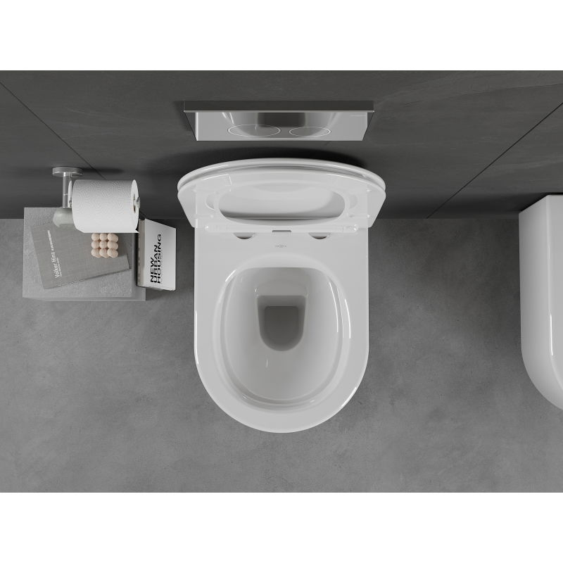 Mexen Sofia vas wc Rimless cu capac cu închidere lentă slim, duroplast, alb lucios - 30540400