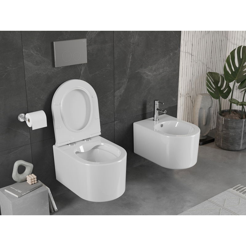 Mexen Sofia vas wc fără margini cu capac slim, duroplast, alb lucios - 30540500