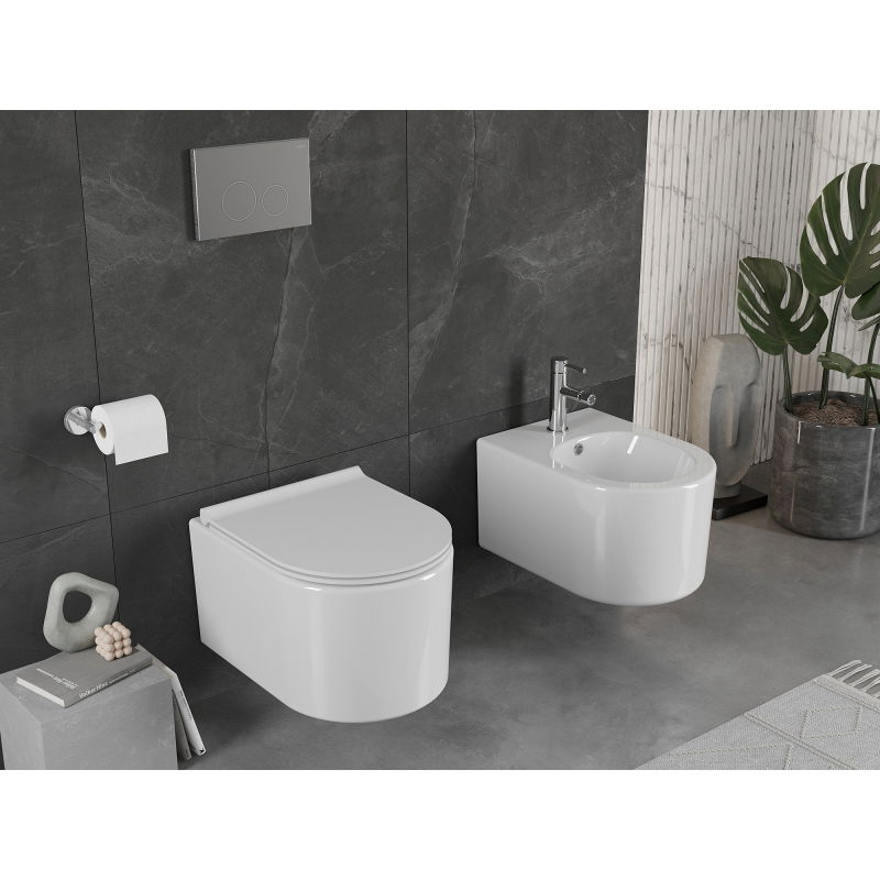 Mexen Sofia vas wc fără margini cu capac slim, duroplast, alb lucios - 30540500