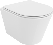 Mexen Rico vas WC Rimless Tornado cu capac Slim care se închide lent, duroplast, alb lucios - 30720400T