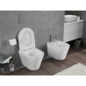 Mexen Rico vas WC Rimless Tornado cu capac slim cu închidere lentă, duroplast, alb lucios - 30720500T