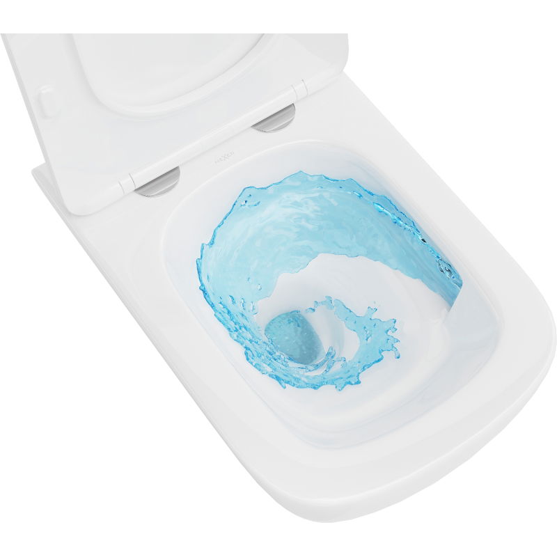 Mexen Timo vas wc Rimless Tornado, alb lucios - 3365XX00T