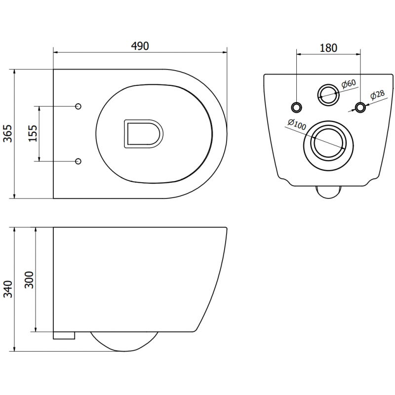 Mexen Carmen vas WC Rimless Tornado cu capac cu coborâre lentă slim, duroplast, alb lucios - 30880300T