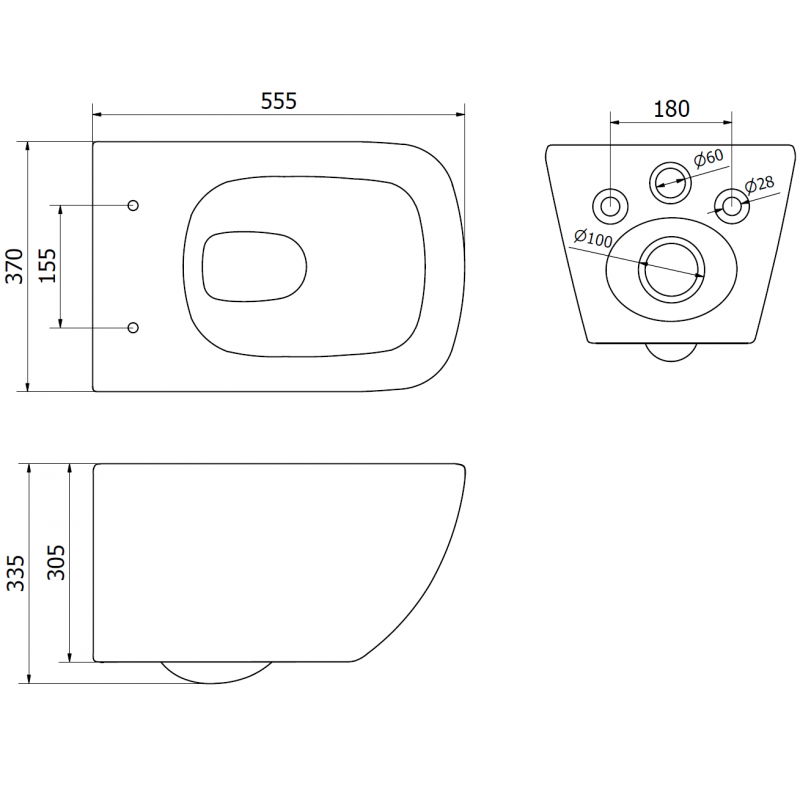 Mexen Timo vas WC Rimless Tornado cu capac cu închidere lentă slim, duroplast, alb lucios - 30650200T