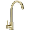 Mexen Foggia baterie de bucătărie, aurie periată - 671800-50