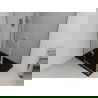 Mexen Roma cabină de duș cu balamale 90 x 120 cm, transparent, Crom + cadă de duș Flat, Neagră - 854-090-120-01-00-4070