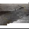 Mexen Lunar cabină de duș semicirculară batantă stânga 80 x 70 cm, transparentă, aurie - 833-080L-070P-50-00