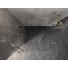 Mexen Lunar köríves zuhanykabin balra nyíló 100 x 90 cm, átlátszó, arany - 833-100L-090P-50-00