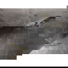 Cabină de duș Mexen Lunar semirotundă pivotantă 70 x 70 cm, transparentă, auriu periat - 833-070L-070P-55-00