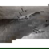 Mexen Lunar félköríves zuhanykabin, 70 x 70 cm, átlátszó, gunmetal - 833-070L-070P-95-00
