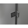 Mexen Lunar félköríves zuhanykabin balra nyitható 90 x 70 cm, átlátszó, gun metal - 833-090L-070P-95-00