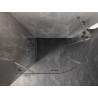 Mexen Lunar szögletes zuhanykabin bal kinyitható 100 x 90 cm, átlátszó, csiszolt nikkel - 833-100L-090P-97-00