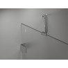 Mexen Lunar cabina de duș semirotundă pivotantă dreapta 100 x 80 cm, transparentă, crom - 833-100P-080L-01-00