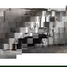 Mexen Lunar cabină de duș semicirculară cu balamale pe dreapta 90 x 80 cm, transparent, gri armă periat - 833-090P-080L-66-00