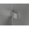 Mexen Lunar L cabina de duș pentagonală batantă pe stânga 80 x 100 cm, transparentă, crom - 831L-080L-100P-01-00-L