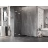 Mexen Lunar L cabină de duș pentagonală cu deschidere spre stânga 90 x 90 cm, transparentă, crom - 831L-090L-090P-01-00-L