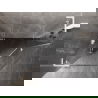 Mexen Lunar L cabină de duș pentagonală rabatabilă stânga 90 x 80 cm, transparentă, albă - 831L-090L-080P-20-00-L