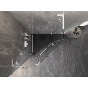 Mexen Lunar L cabina de duș pentagonală, cu deschidere pe stânga, 100 x 100 cm, transparentă, albă - 831L-100L-100P-20-00-L