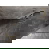 Mexen Lunar L pentagonális zuhanykabin balra nyíló 100 x 80 cm, átlátszó, arany kefélt - 831L-100L-080P-55-00-L