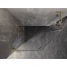Mexen Lunar L cabină de duș pentagonală pivotantă stânga 100 x 90 cm, transparentă, aurie periată - 831L-100L-090P-55-00-L
