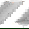 Mexen Lunar L cabină de duș pentagonală pivotantă stânga 90 x 80 cm, transparent, cupru periat - 831L-090L-080P-65-00-L