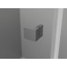 Mexen Lunar L cabină de duș pentagonală batantă stânga 80x100 cm, transparent, gri pistol periat - 831L-080L-100P-66-00-L