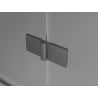 Mexen Lunar L cabină de duș pentagonală batantă stânga 80x100 cm, transparent, gri pistol periat - 831L-080L-100P-66-00-L