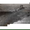 Mexen Lunar L ötszögletű, balra nyíló zuhanykabin 100x90 cm, átlátszó, gun gray szálcsiszolt - 831L-100L-090P-66-00-L