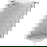 Mexen Lunar L cabină de duș pentagonală cu ușă stânga 100x100 cm transparent, gri pistol periat - 831L-100L-100P-66-00-L