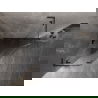 Mexen Lunar L ötszögletű balra nyíló zuhanykabin 100x100 cm átlátszó, gun gray ecsetelt - 831L-100L-100P-66-00-L