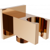 Mexen Cube sarok csatlakozó, Rózsaszín-arany - 79300-60