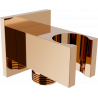 Mexen Cube szögletes csatlakozó, rózsaarany - 79300-60