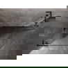 Mexen Lunar L pentagonális zuhanykabin, balra nyíló, 90 x 80 cm, áttetsző, fekete - 831L-090L-080P-70-00-L
