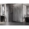 Mexen Lunar L cabină de duș pentagonală cu deschidere spre stânga 90 x 90 cm, transparent, negru - 831L-090L-090P-70-00-L
