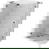 Mexen Lunar L cabină de duș pentagonală cu ușă batantă stânga 100 x 90 cm, transparentă, neagră - 831L-100L-090P-70-00-L