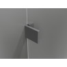 Mexen Lunar L ötoldalú zuhanykabin balra nyíló 90 x 80 cm, átlátszó, pisztolyszürke - 831L-090L-080P-95-00-L