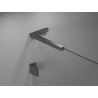 Mexen Lunar L ötoldalú zuhanykabin balra nyíló 90 x 80 cm, átlátszó, pisztolyszürke - 831L-090L-080P-95-00-L
