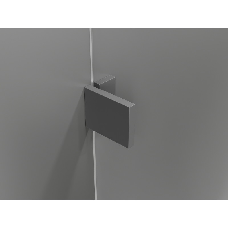 Mexen Lunar L ötszögletű, balra nyíló zuhanykabin 100 x 80 cm, átlátszó, gun metal - 831L-100L-080P-95-00-L