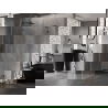 Mexen Lunar L ötszögletű alsó zuhanykabin balos 100 x 80 cm, átlátszó, gun metal - 831L-100L-080P-95-00-L