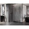Mexen Lunar L ötszögletű, balra nyíló zuhanykabin 100 x 80 cm, átlátszó, gun metal - 831L-100L-080P-95-00-L