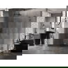 Mexen Lunar L ötszögletű alsó zuhanykabin balos 100 x 80 cm, átlátszó, gun metal - 831L-100L-080P-95-00-L