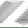 Mexen Lunar L ötszögletű zuhanykabin balra nyíló 100 x 90 cm, átlátszó, fémszürke - 831L-100L-090P-95-00-L