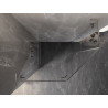 Mexen Lunar L ötszögű zuhanykabin balra nyíló 90 x 80 cm, átlátszó, kefélt nikkel - 831L-090L-080P-97-00-L