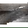 Mexen Lunar L pentagonális zuhanykabin balra nyíló 90 x 80 cm, átlátszó, szálcsiszolt nikkel - 831L-090L-080P-97-00-L