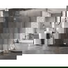 Cabină de duș pentagonală cu deschidere pe stânga Mexen Lunar L 100 x 90 cm, transparent, nichel periat - 831L-100L-090P-97-00-L