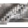 Mexen Lunar L cabină de duș pentagonală cu deschidere dreapta 80 x 80 cm, transparent, crom - 831L-080P-080L-01-00-P