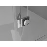 Mexen Lunar L ötcsúcsú jobbra nyíló zuhanykabin 100 x 80 cm, átlátszó, króm - 831L-100P-080L-01-00-P